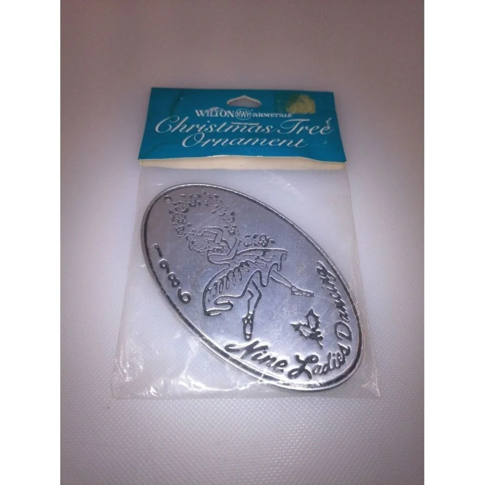 WILTON ARMETALE‎ Ornament Adult OS Silver Excellent Twelve Days of Christmas